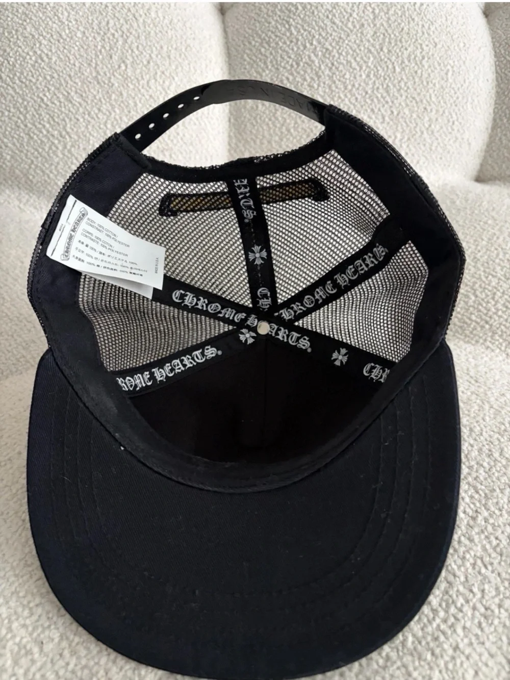 Chrome Hearts - Men’s Made In Hollywood Cross Patch Trucker Cap, Black